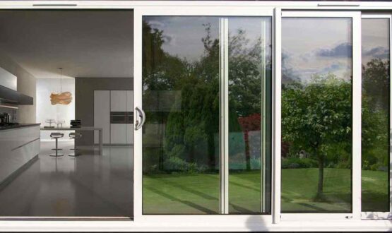 glass of aluminum sliding door