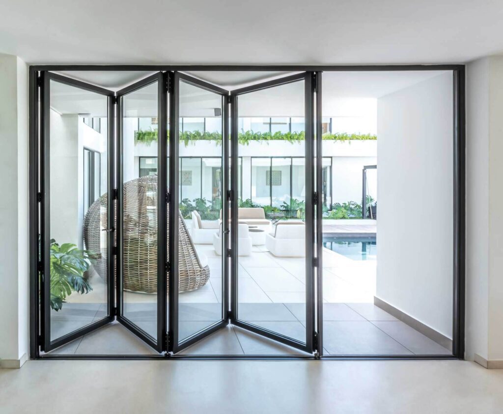 bi folding doors decorative design