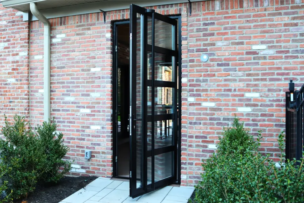 Broken Aluminum Pivot Door Installation Mahwah NJ2
