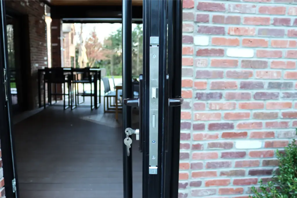 Broken Aluminum Pivot Door Installation Mahwah NJ3