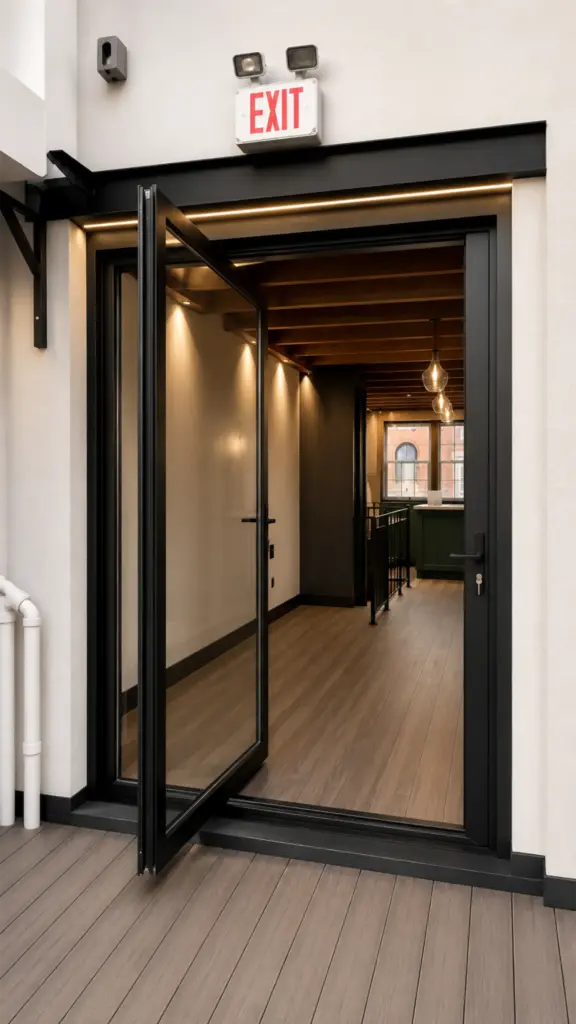 Broken Aluminum Pivot Door Installation – Peekskill New York