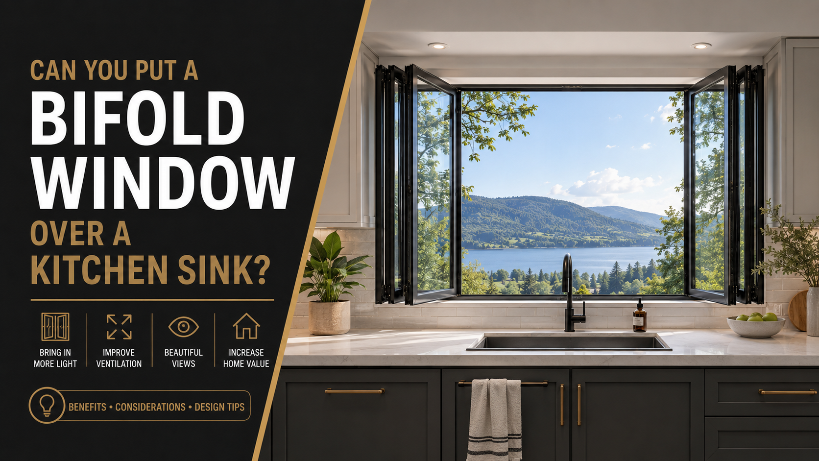 Can You Put a Bifold Window Over a Kitchen Sink