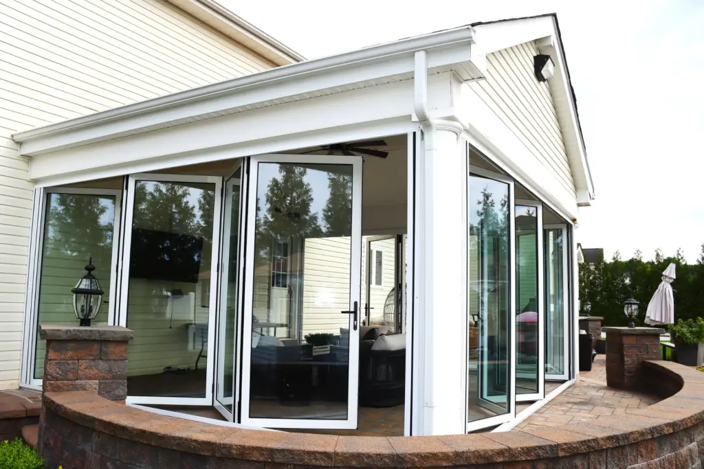 Custom Aluminum Patio Enclosures with Bi-Fold Doors – Robbinsville, NJ