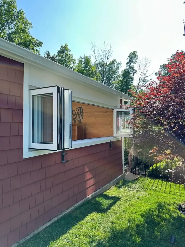 Custom Insulated Bi Fold Window System Installation