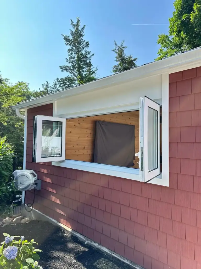 Custom Insulated Bi Fold Window System Installation
