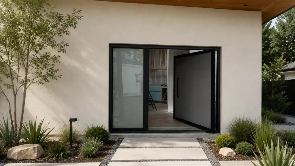 Custom Thermally Broken Aluminum Pivot Door Installation – Princeton, New Jersey