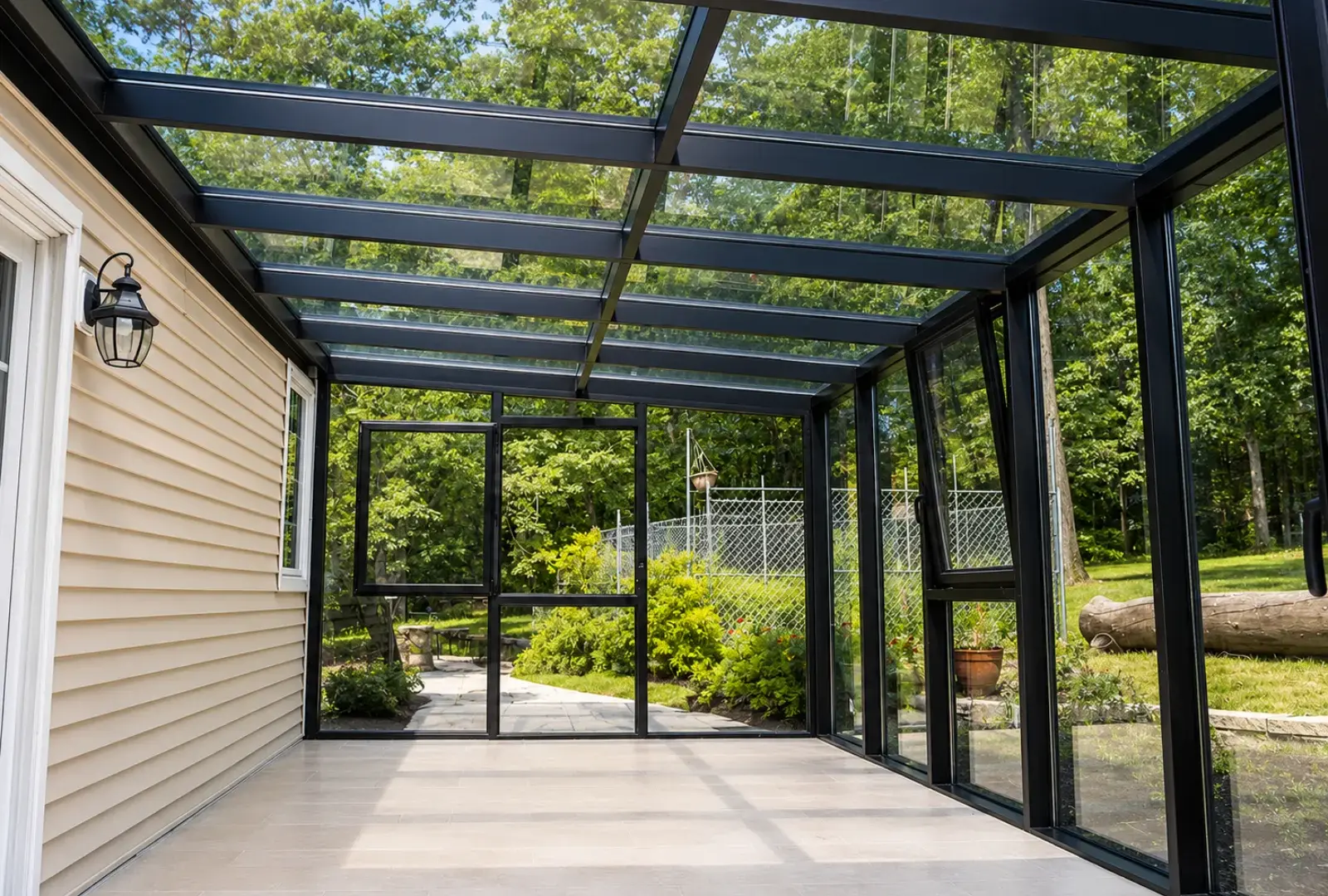 Modern four-season sunroom by Vision Art Aluminium – Sunrooms in Union County NJ.
