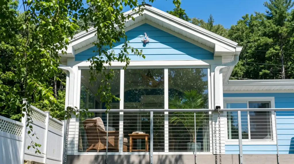 Custom Lakefront Sunroom & Home Office Transformation in Rockaway, NJ
