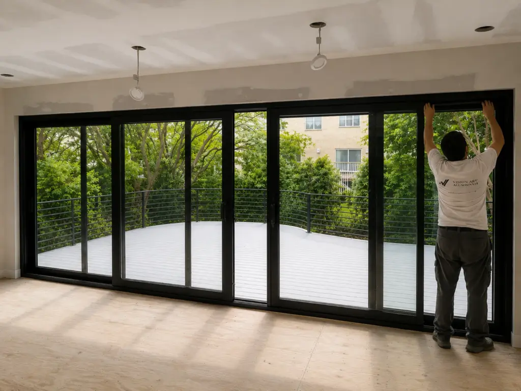 Panoramic Sliding Glass Door Installation in Englewood NJ