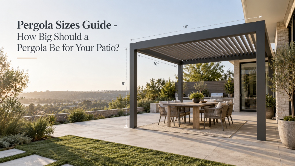 Pergola Sizes Guide – How Big Should a Pergola Be for Your Patio?