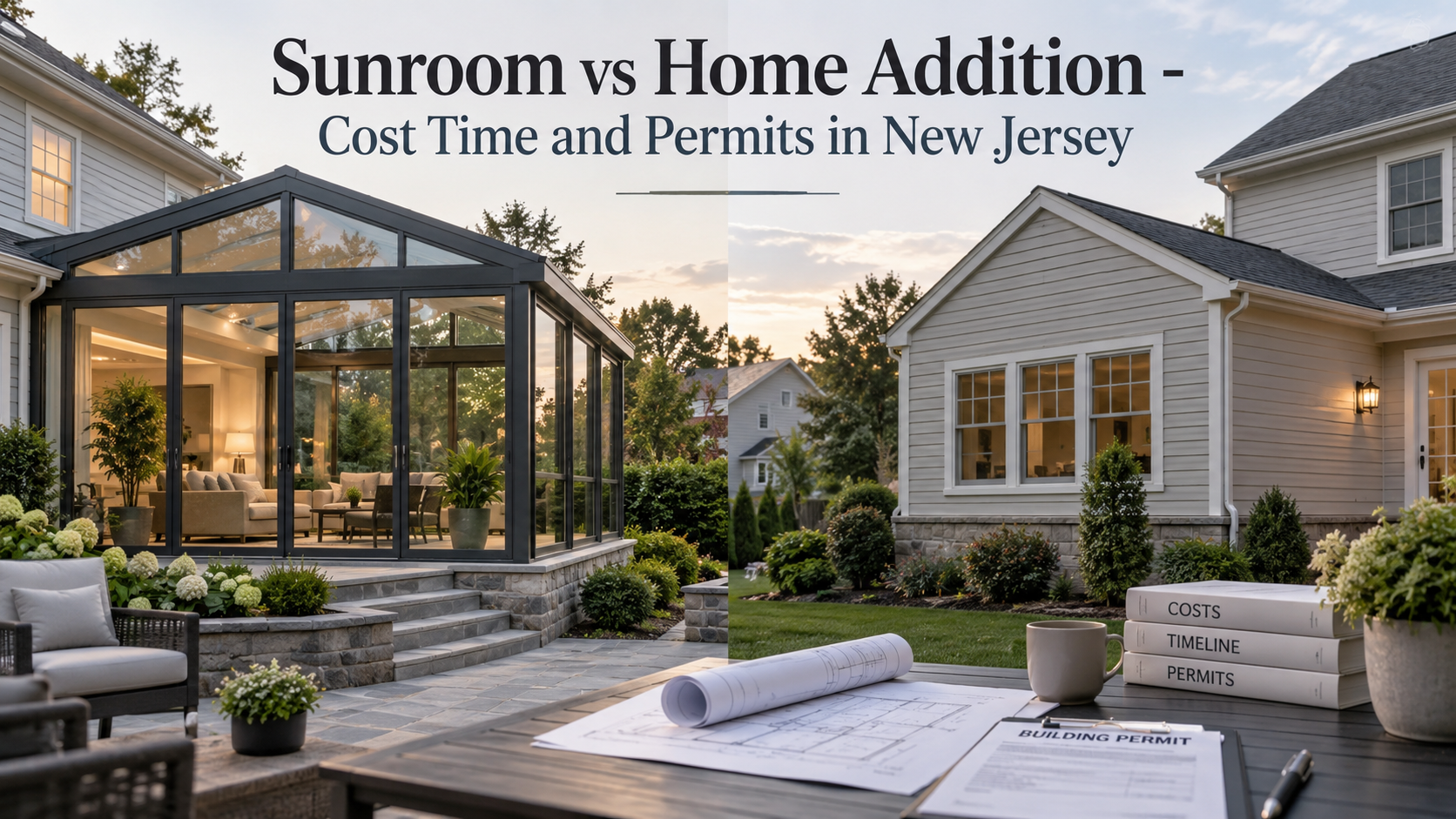 Sunroom vs Home Addition – Cost Time and Permits in New Jersey