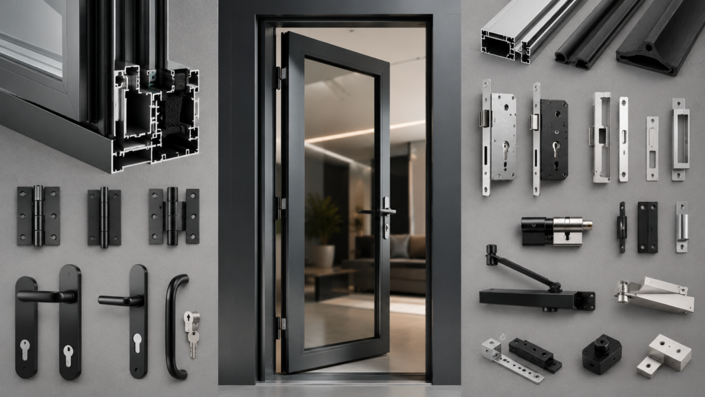 Aluminum Door Parts and Components Explained (with Names)