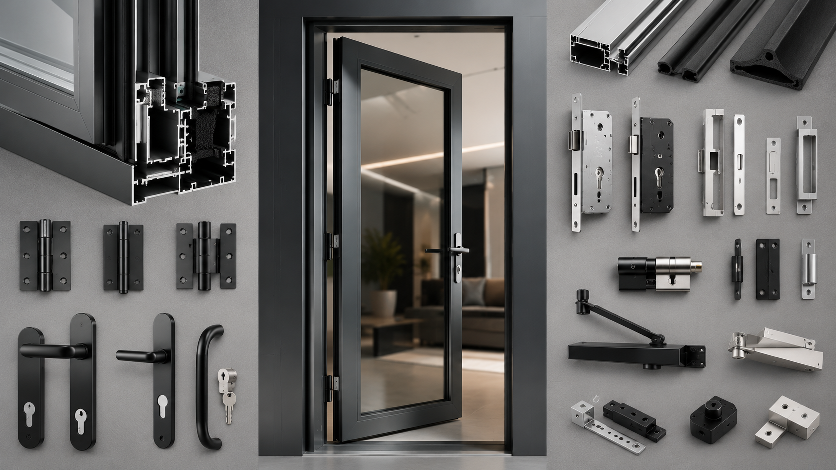 Aluminum Door Parts and Components Explained (with Names)