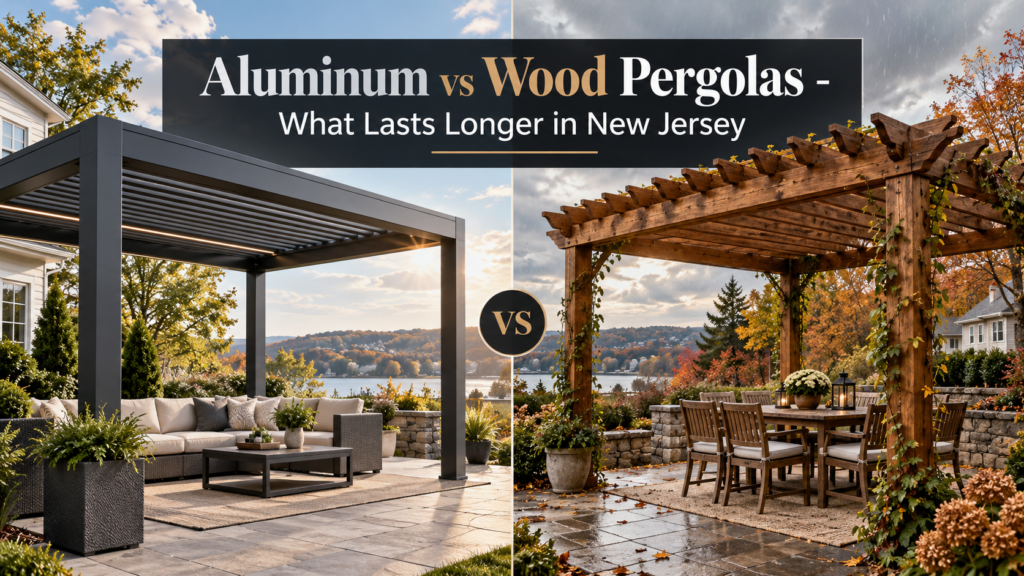 Aluminum vs Wood Pergolas – What Lasts Longer in New Jersey