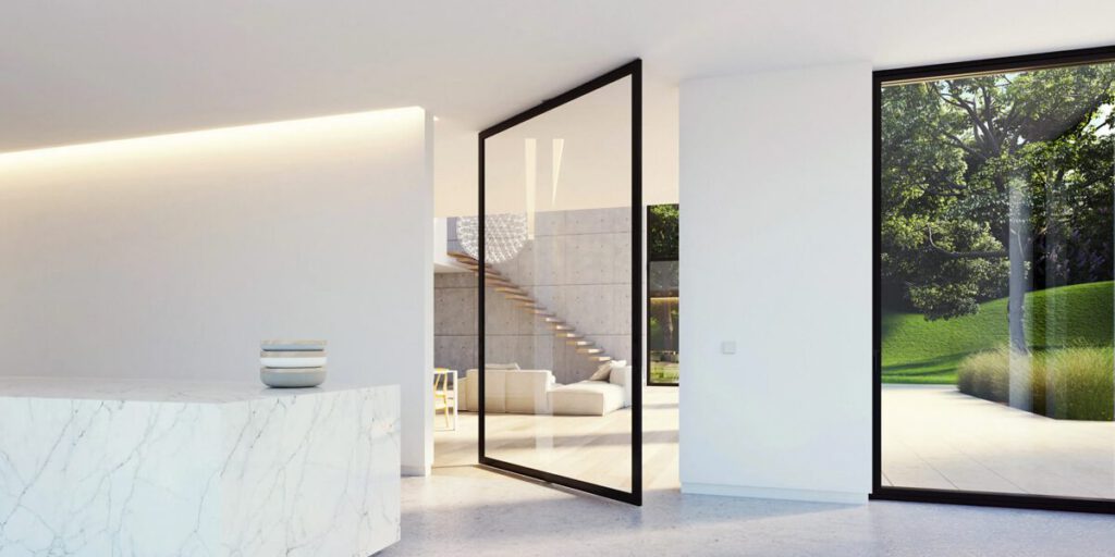 Aluminum Pivot Door Usage Areas