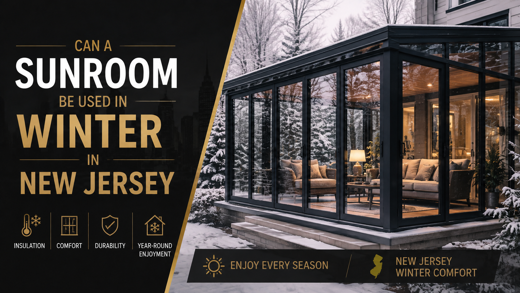 Can a Sunroom Be Used in Winter in New Jersey