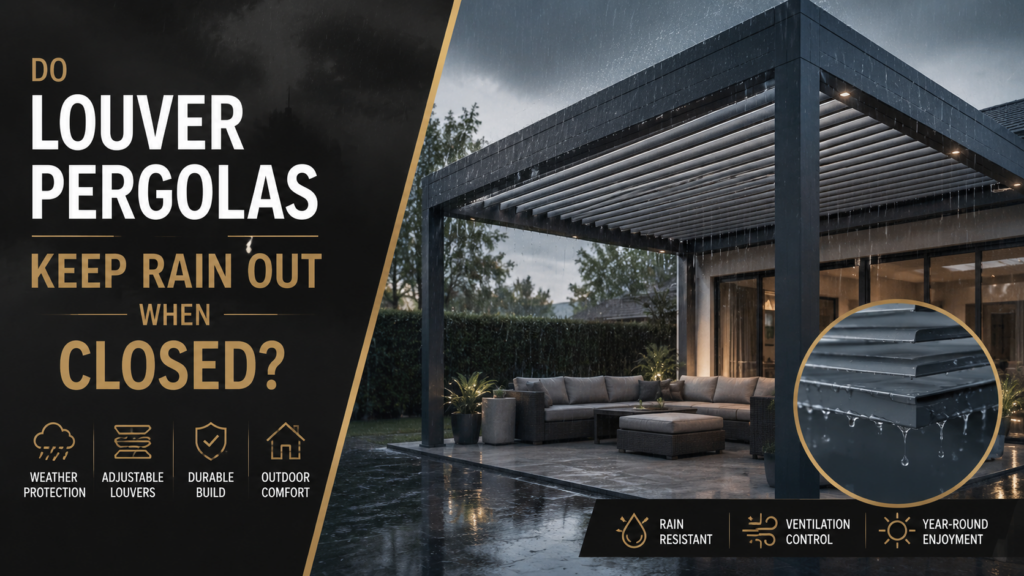 Do Louver Pergolas Keep Rain Out When Closed