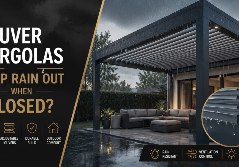Do Louver Pergolas Keep Rain Out When Closed