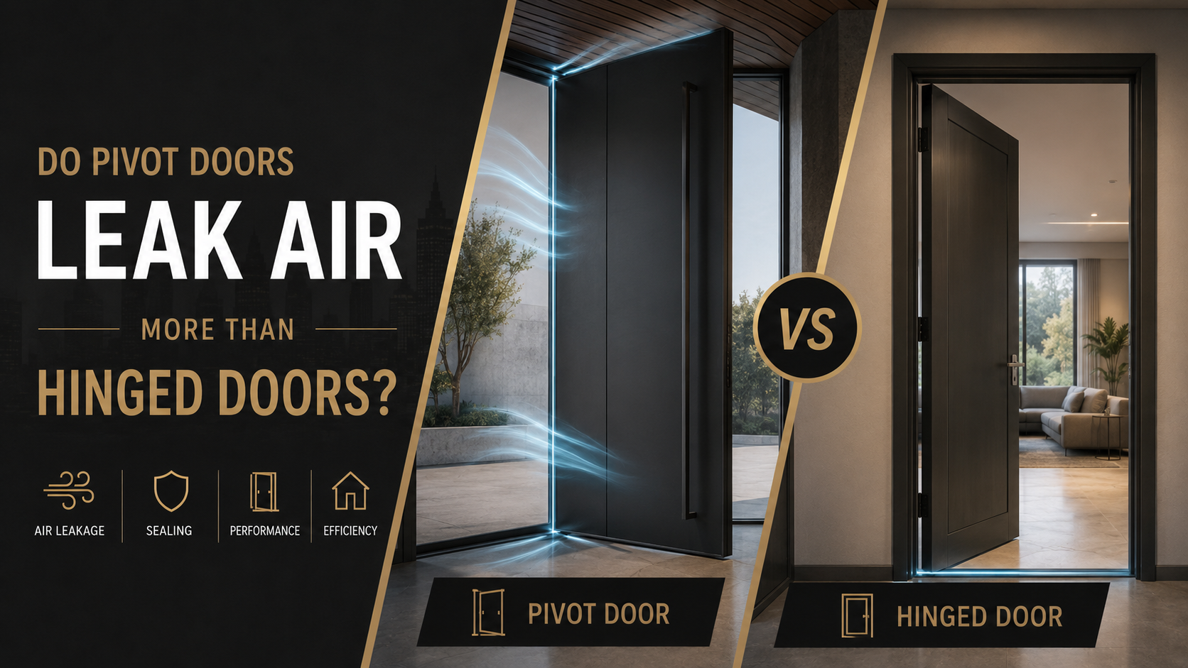 Do Pivot Doors Leak Air More Than Hinged Doors
