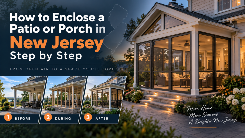 How to Enclose a Patio or Porch in New Jersey Step by Step