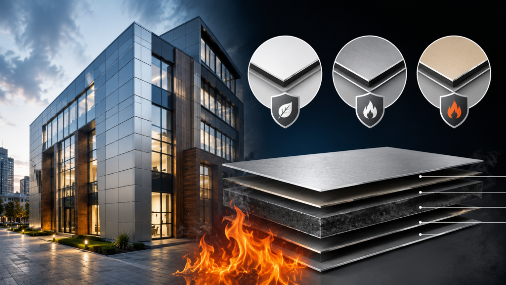 Fire-Rated Aluminum Composite Panels: PE, FR and A2 Grades Explained