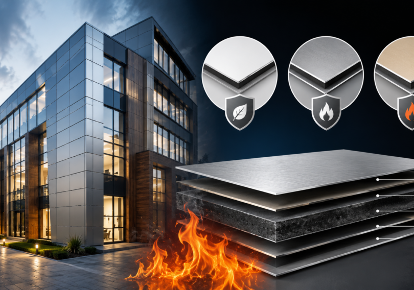 Fire-Rated Aluminum Composite Panels: PE, FR and A2 Grades Explained
