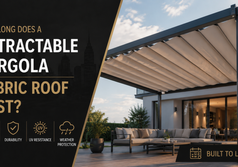 How Long Does a Retractable Pergola Fabric Roof Last