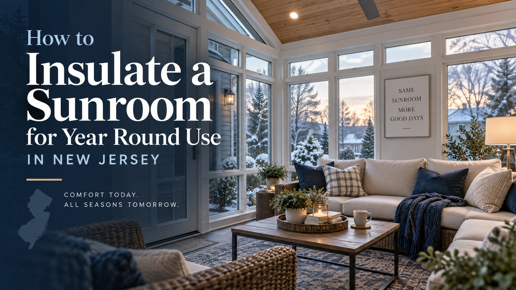 How to Insulate a Sunroom for Year Round Use in New Jersey