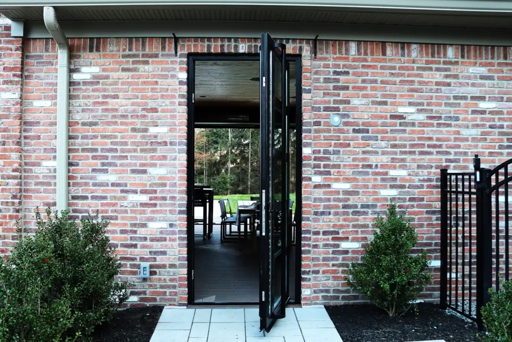Custom 40″ x 8′ Thermally Broken Aluminum Pivot Door Installation – Mahwah, NJ