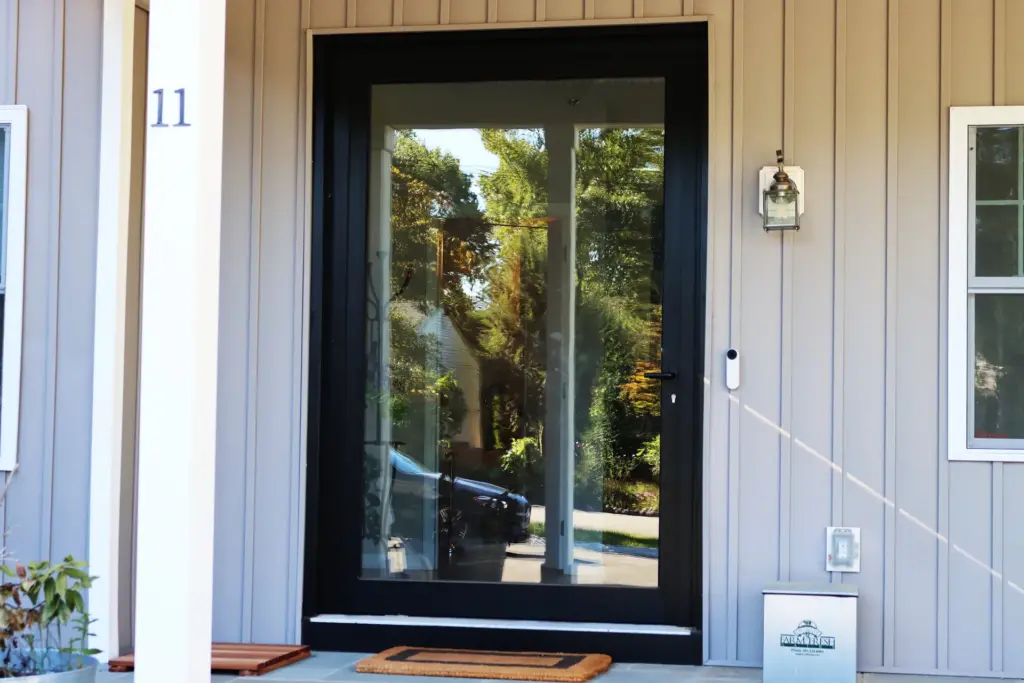 Montvale modern pivot door installation