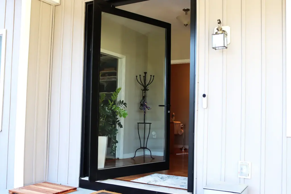Montvale modern pivot door installation