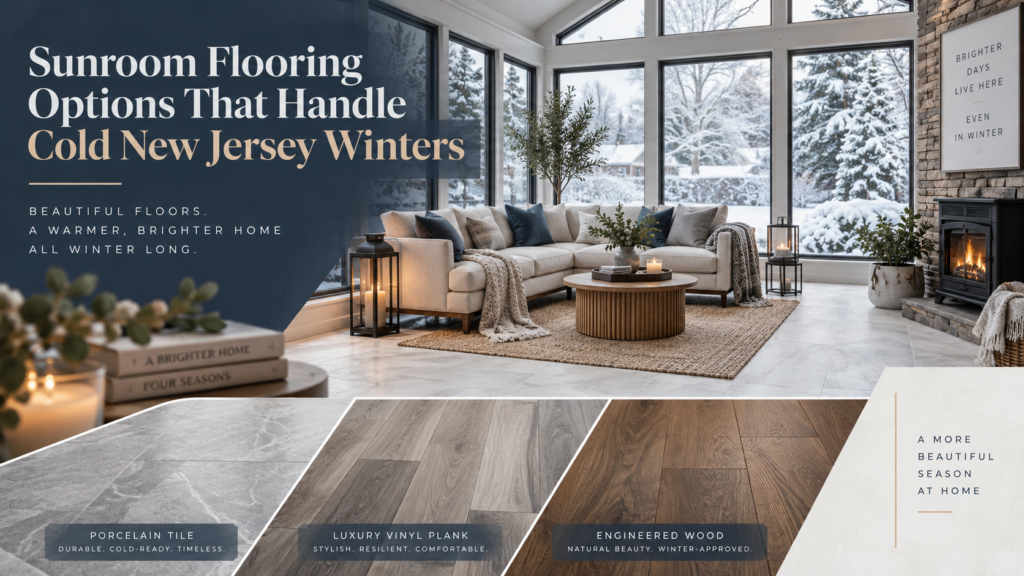 Sunroom Flooring Options That Handle Cold New Jersey Winters