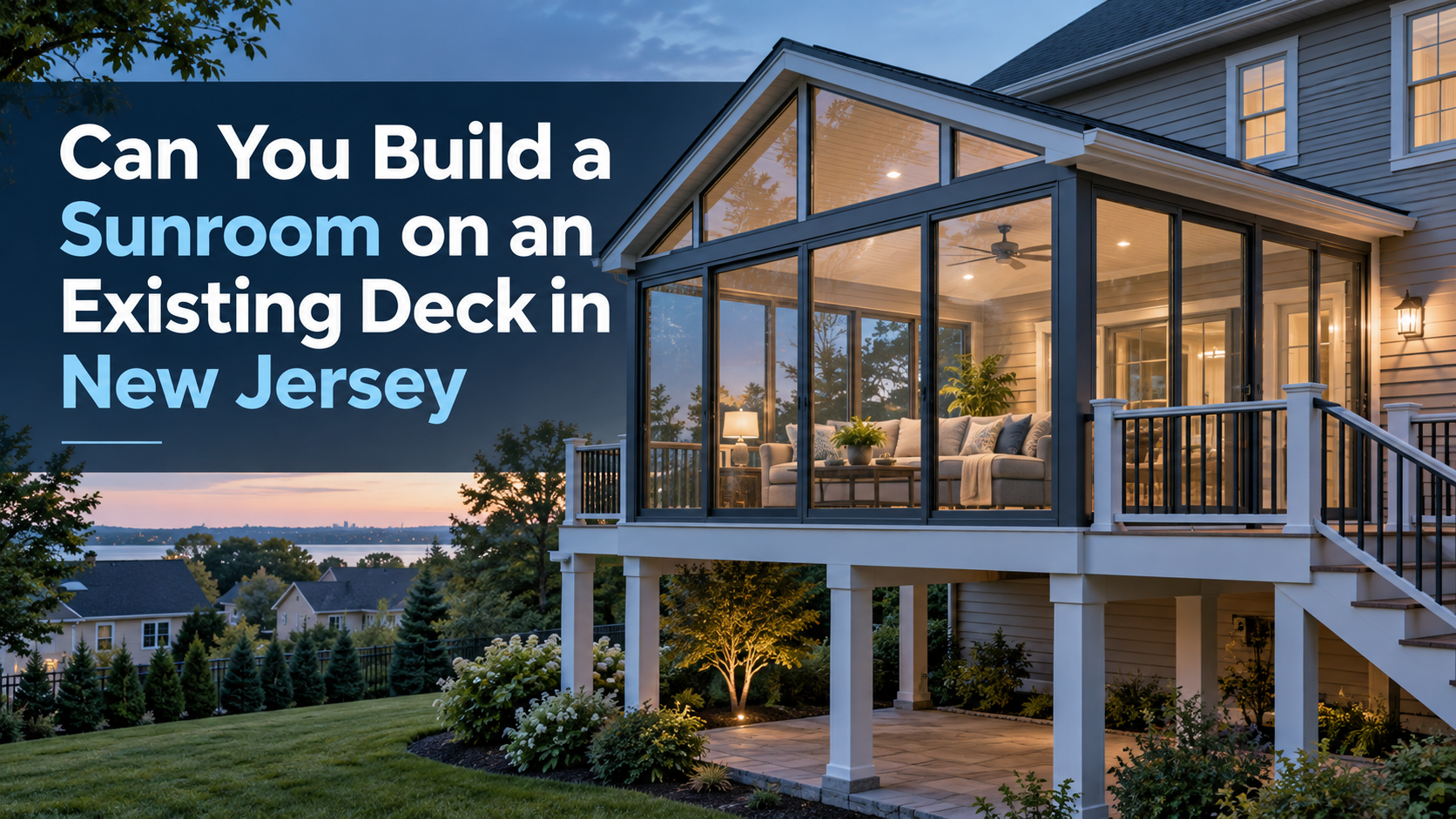 Can You Build a Sunroom on an Existing Deck in New Jersey