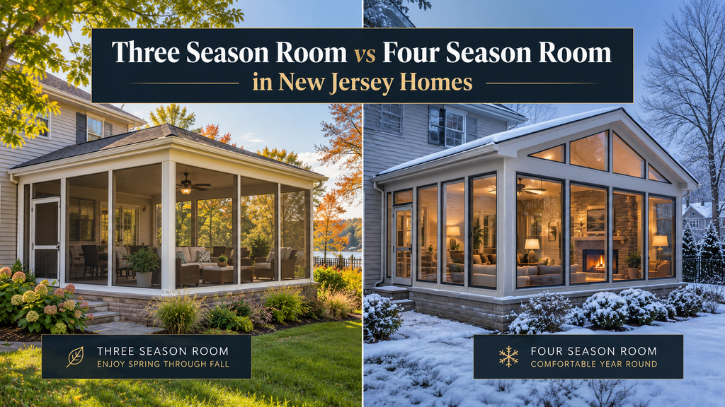 Three Season Room vs Four Season Room in New Jersey Homes