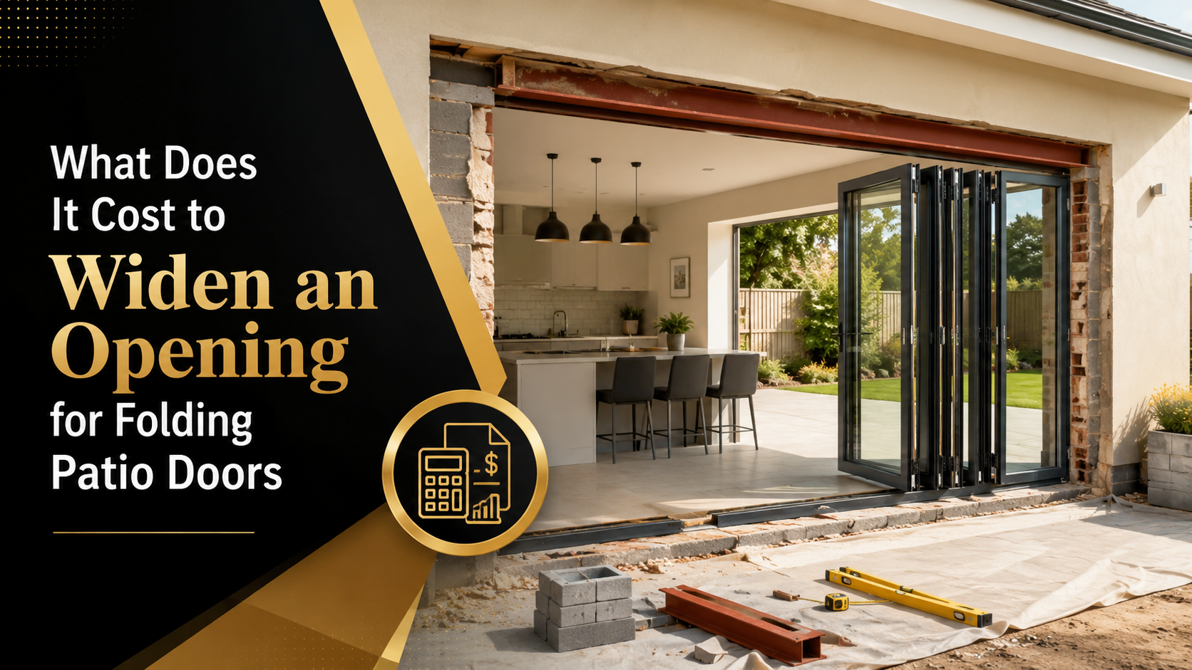 What Does It Cost to Widen an Opening for Folding Patio Doors