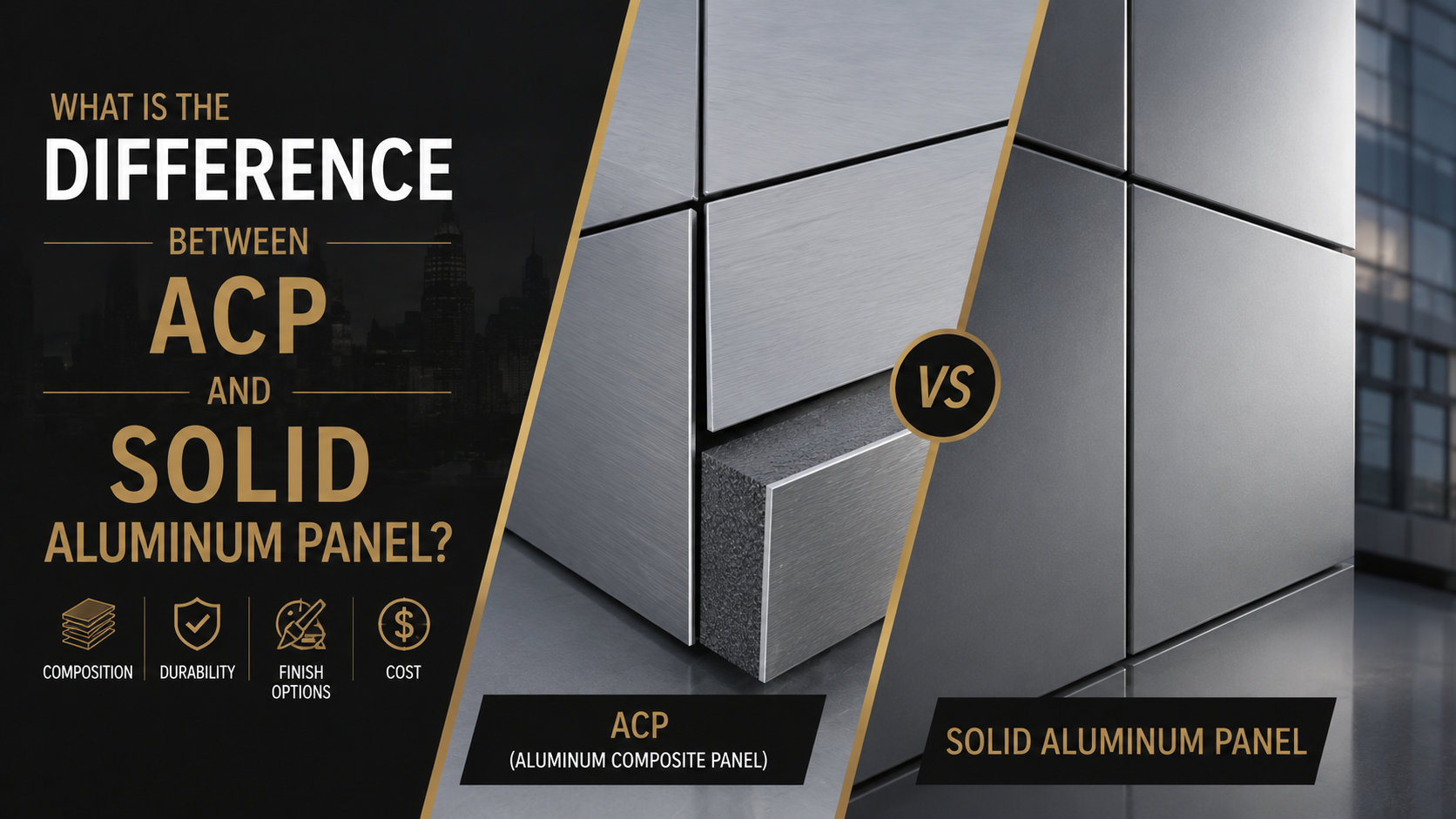 What Is the Difference Between ACP and Solid Aluminum Panel